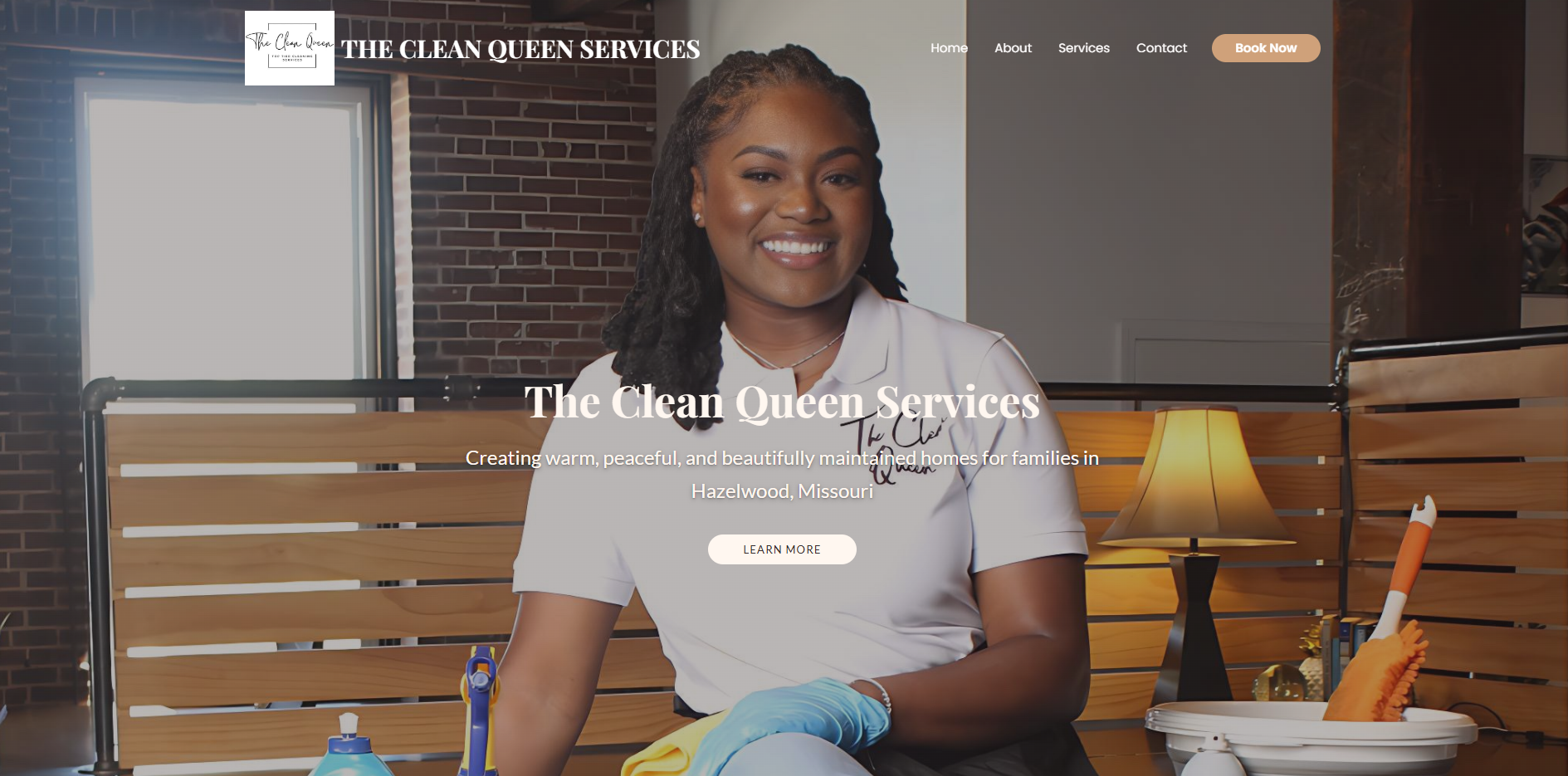Clean Queen STL Website Preview